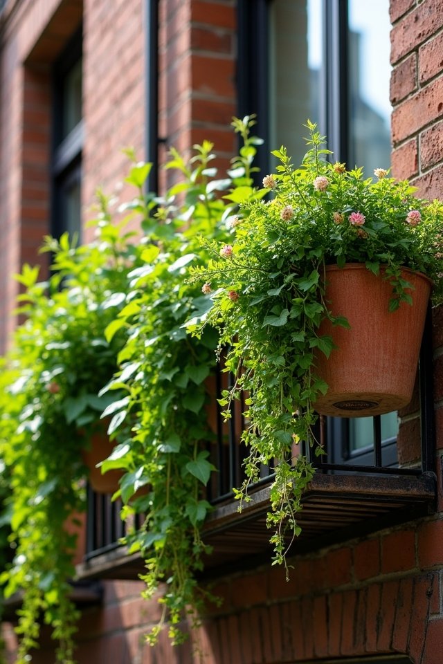 aerial garden with greenery
