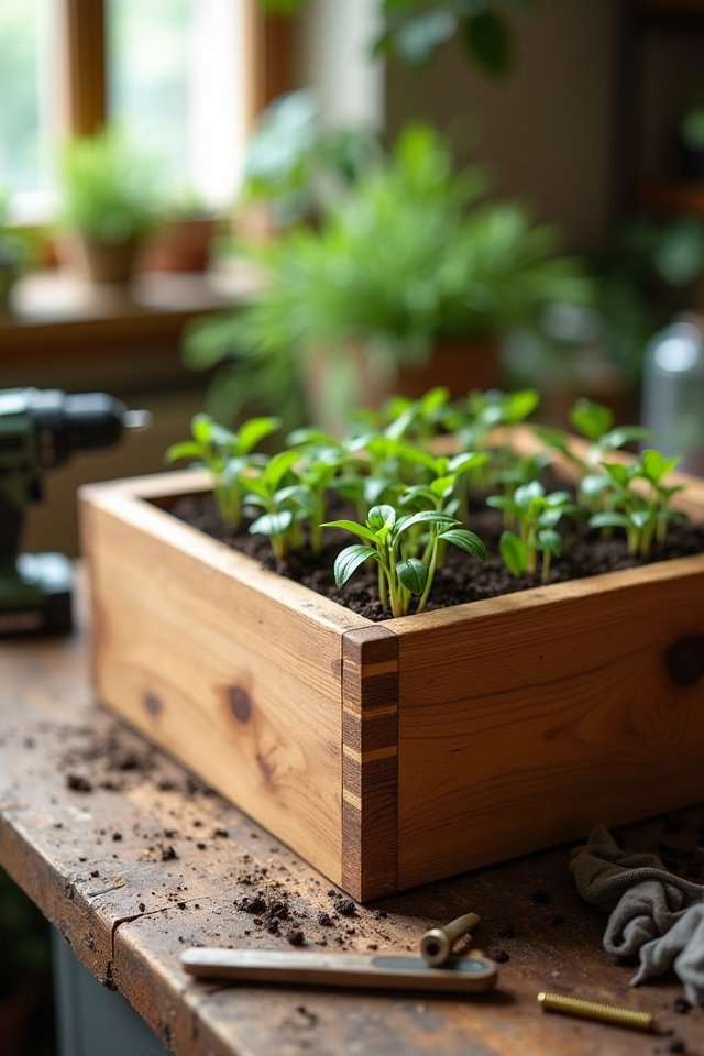 assemble the wooden planter