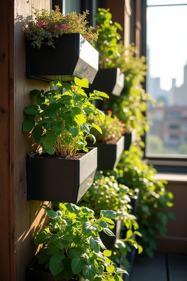 balanced vertical garden layout