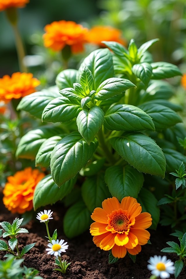 basil enhances garden flavors
