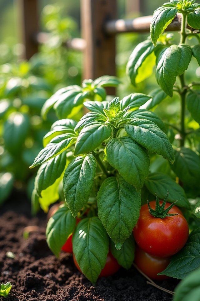 basil enhances tomato flavor
