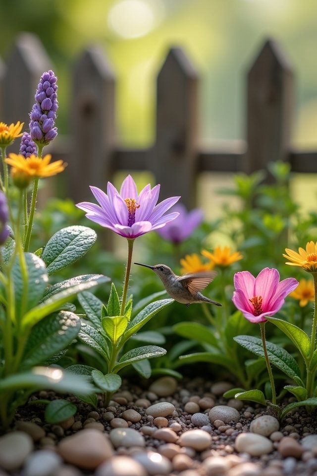 blooming paradise with flowers