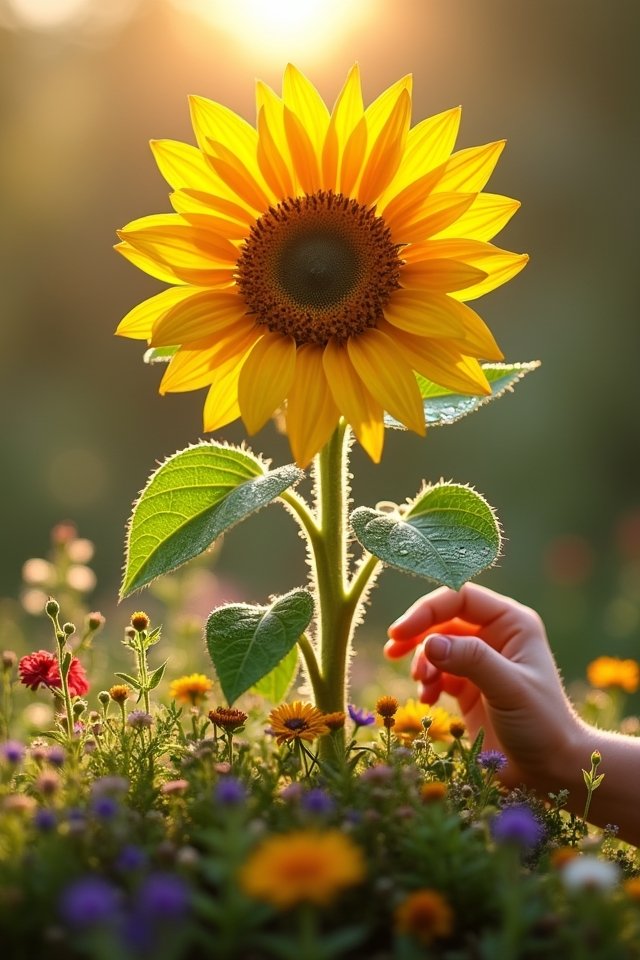 bold sunflowers for small gardens