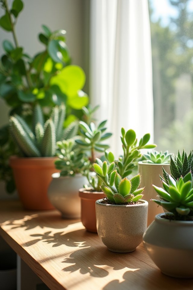 bright sunlight for succulents