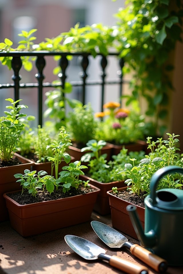 charming miniature planter boxes