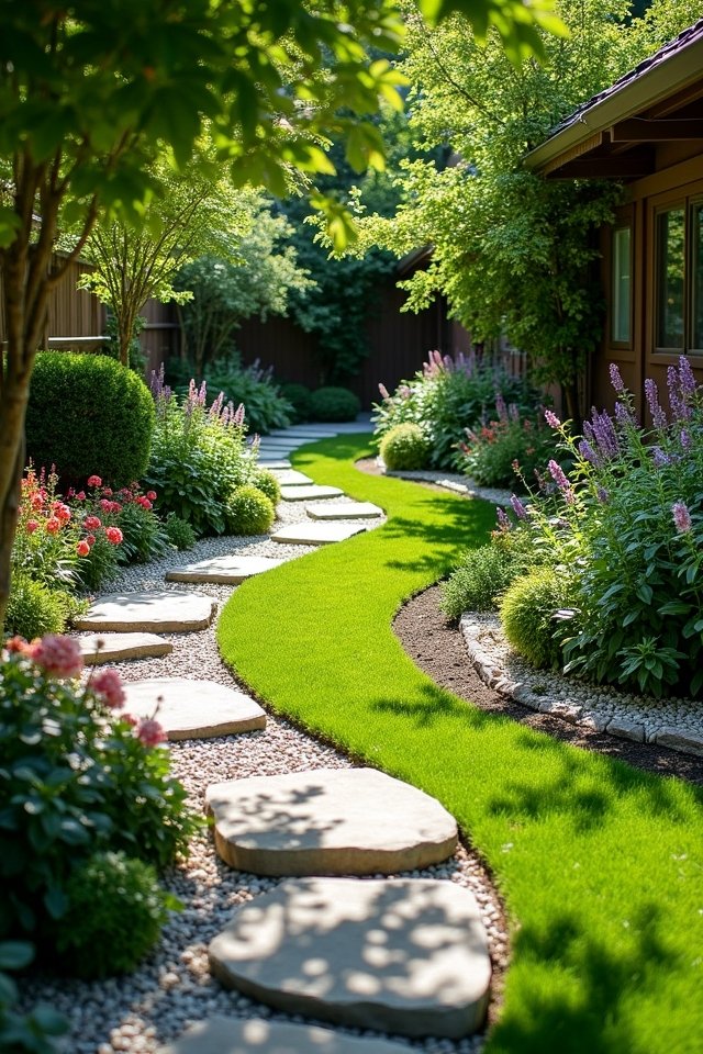 charming pathways and borders