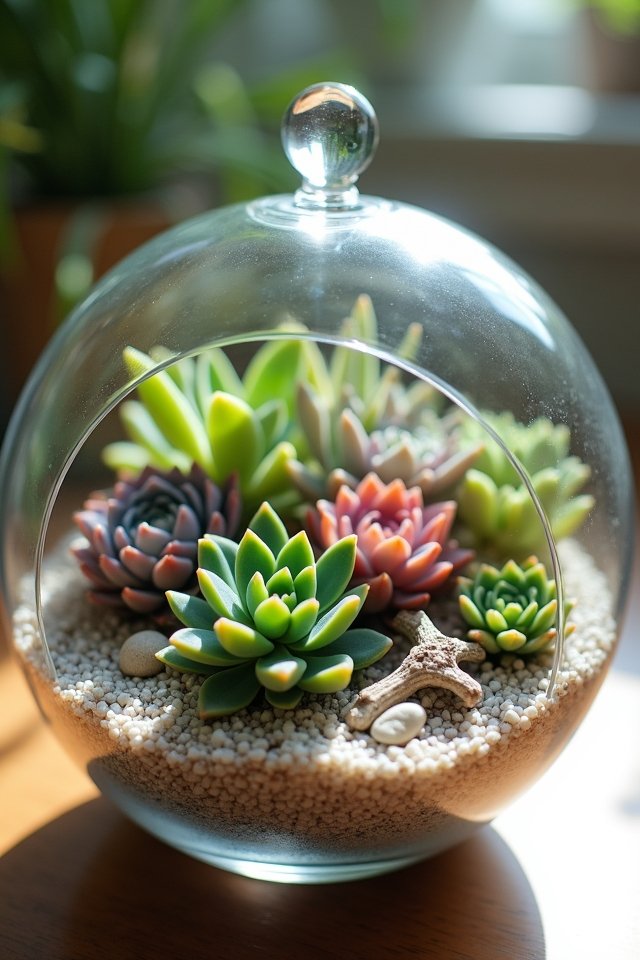 charming succulent terrarium ecosystems