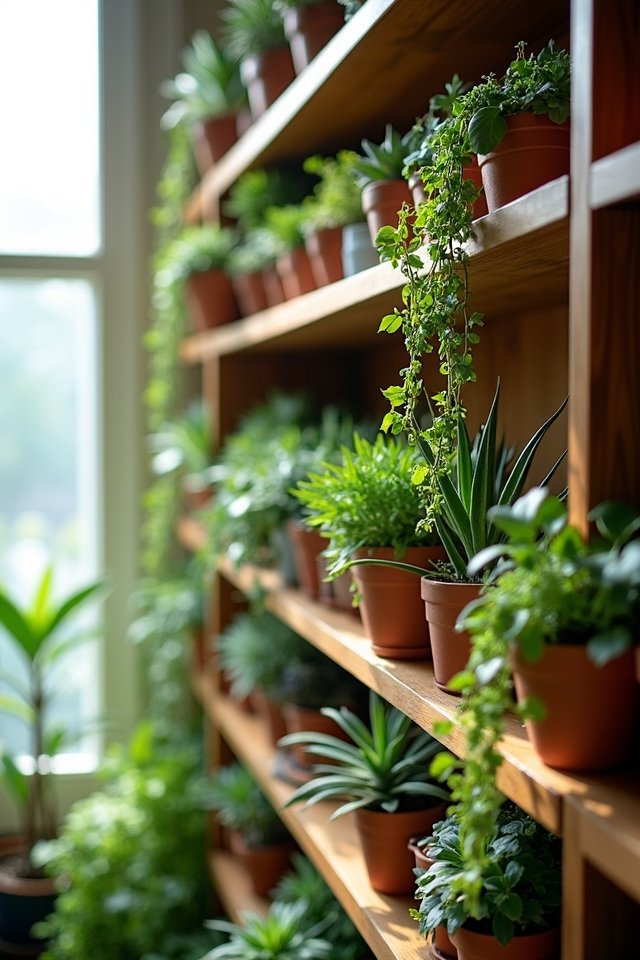 charming vertical garden display