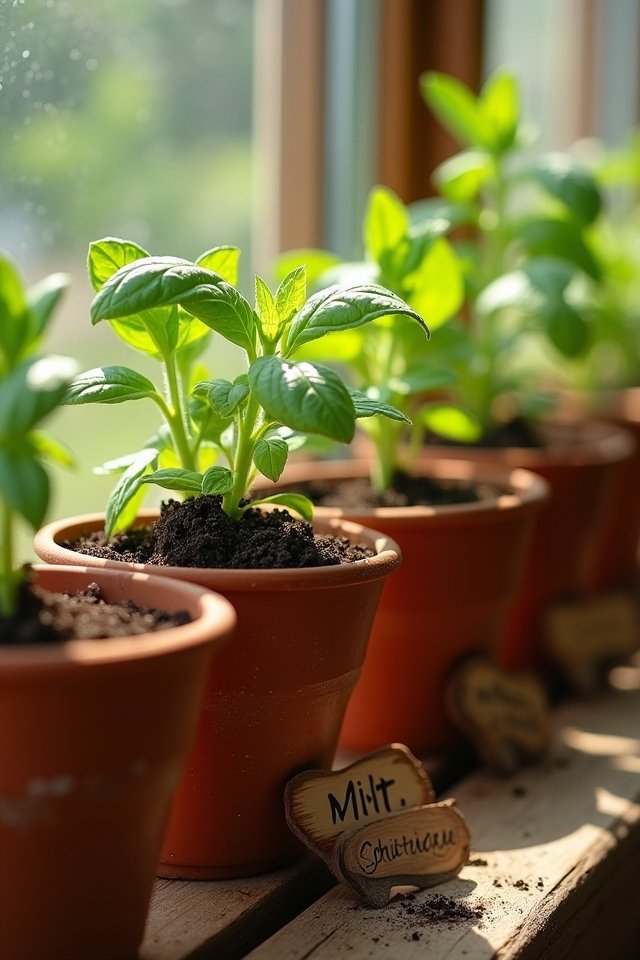 choose suitable herb containers