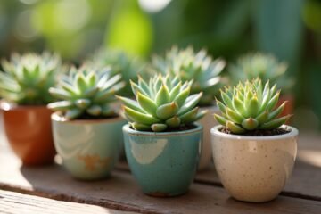choosing small succulent pots