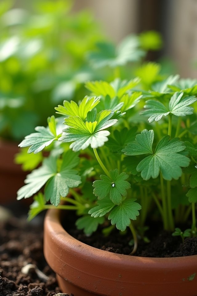 cilantro enhances garden flavors