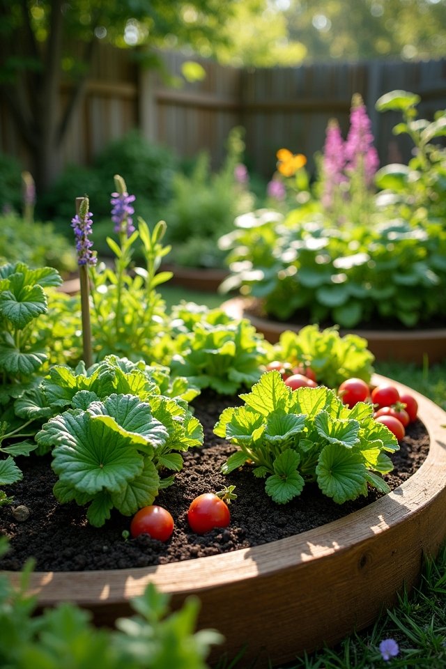 circular raised bed gardening