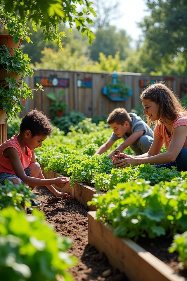 collaborative sustainable gardening community