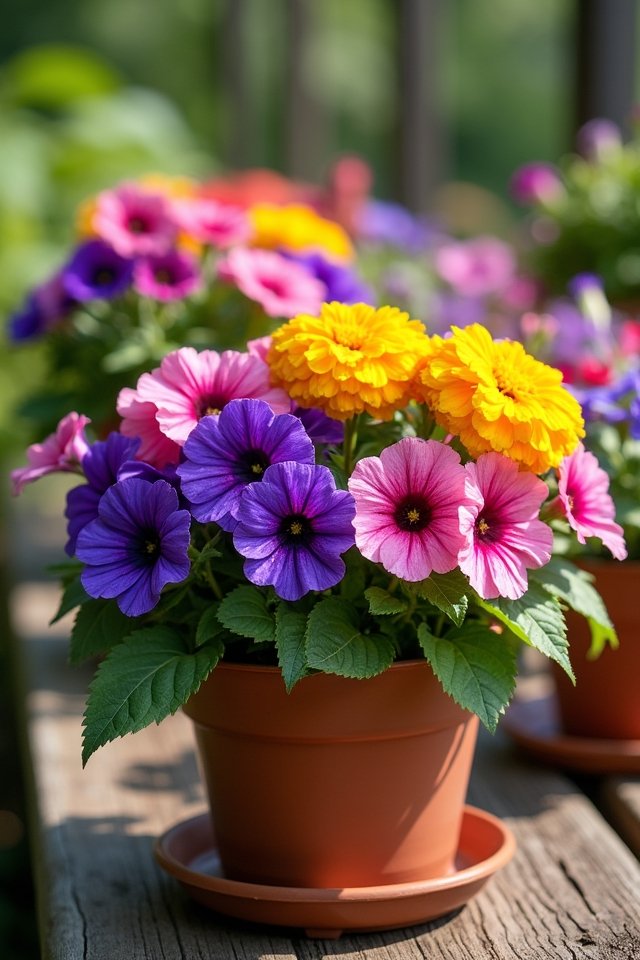 colorful annuals brighten gardens