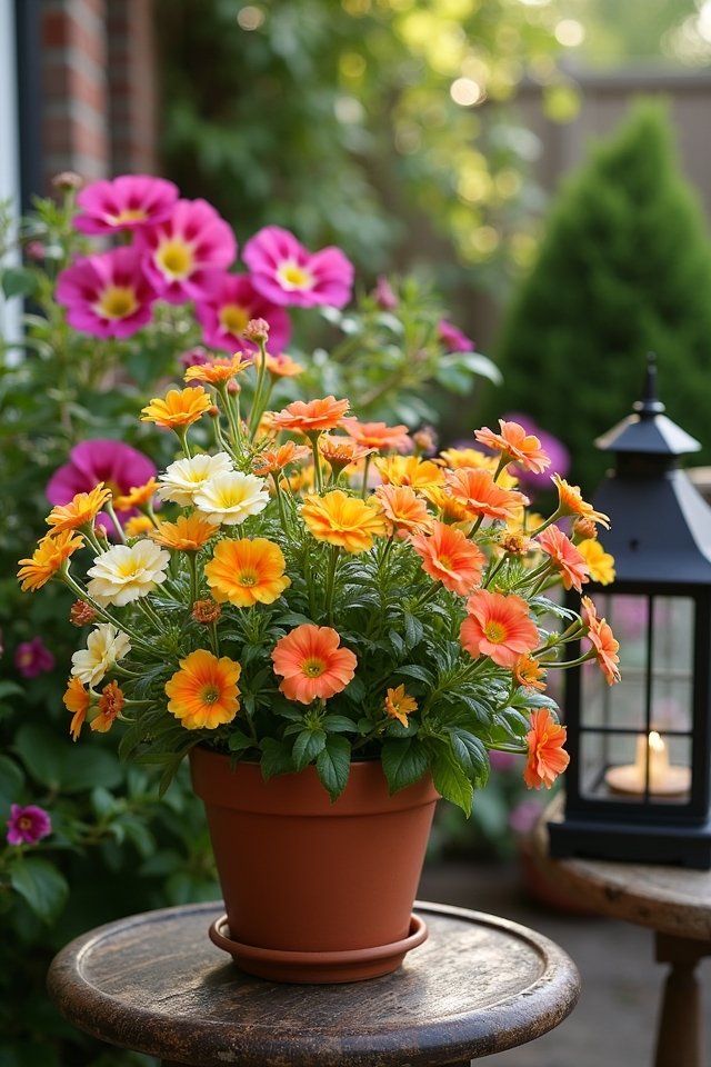 colorful blooms for patios
