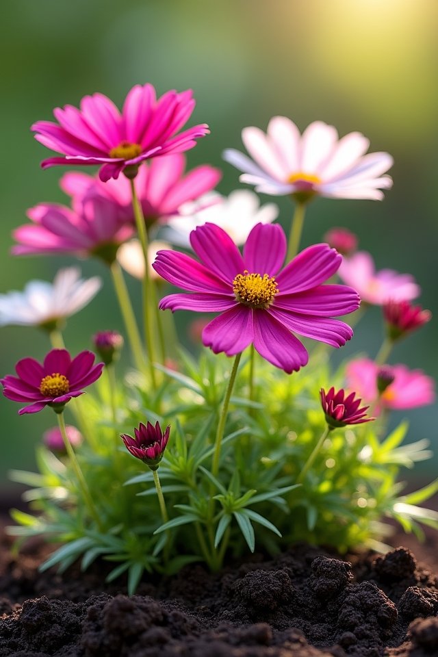 colorful easy care garden blooms