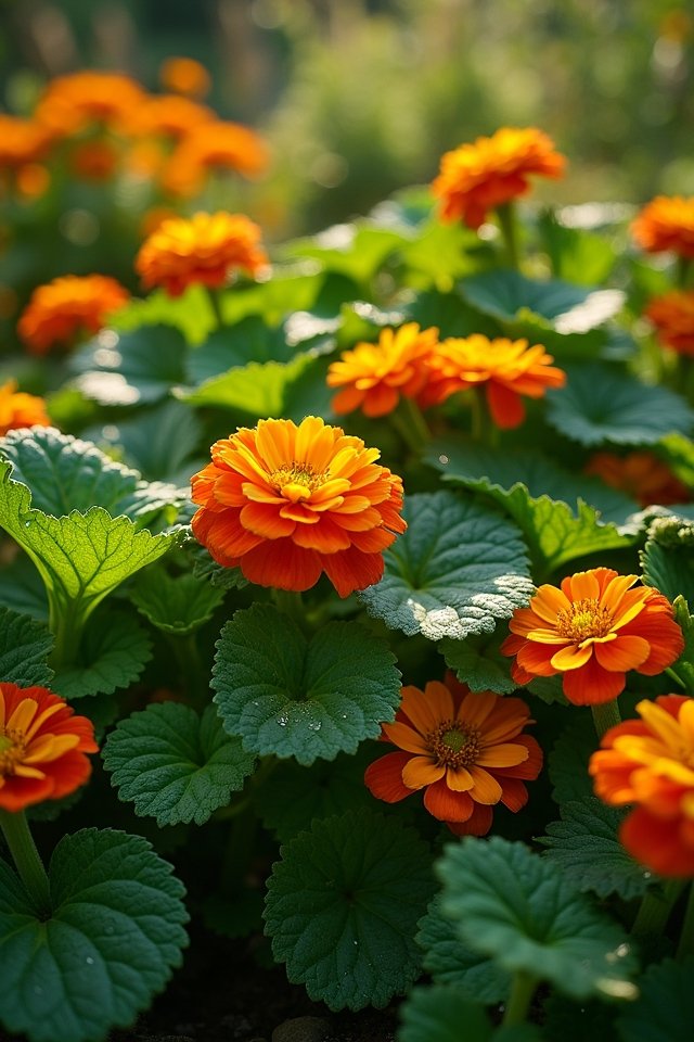 colorful edible garden flowers