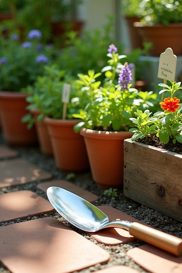 colorful garden plant labels