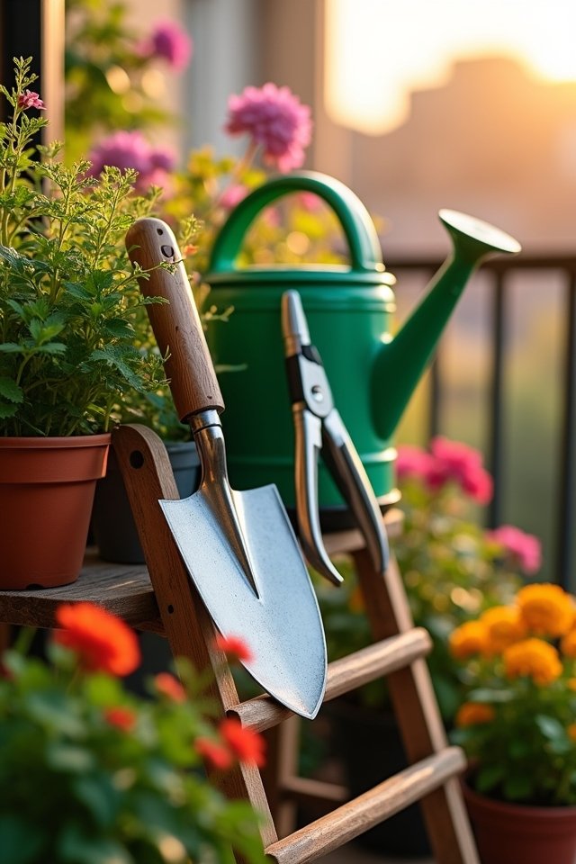 comfortable balcony gardening tool