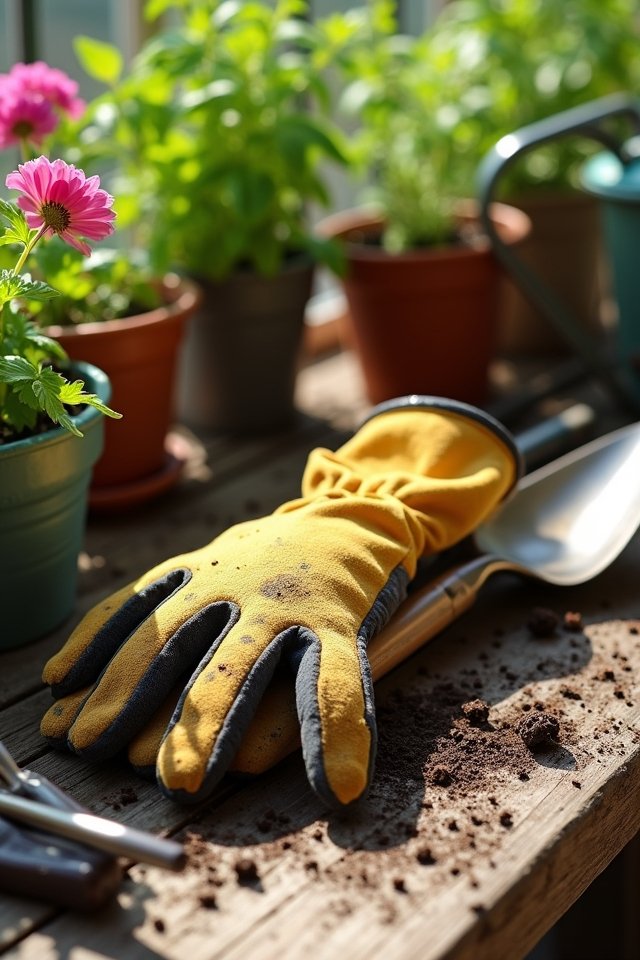 comfortable protective gardening gloves