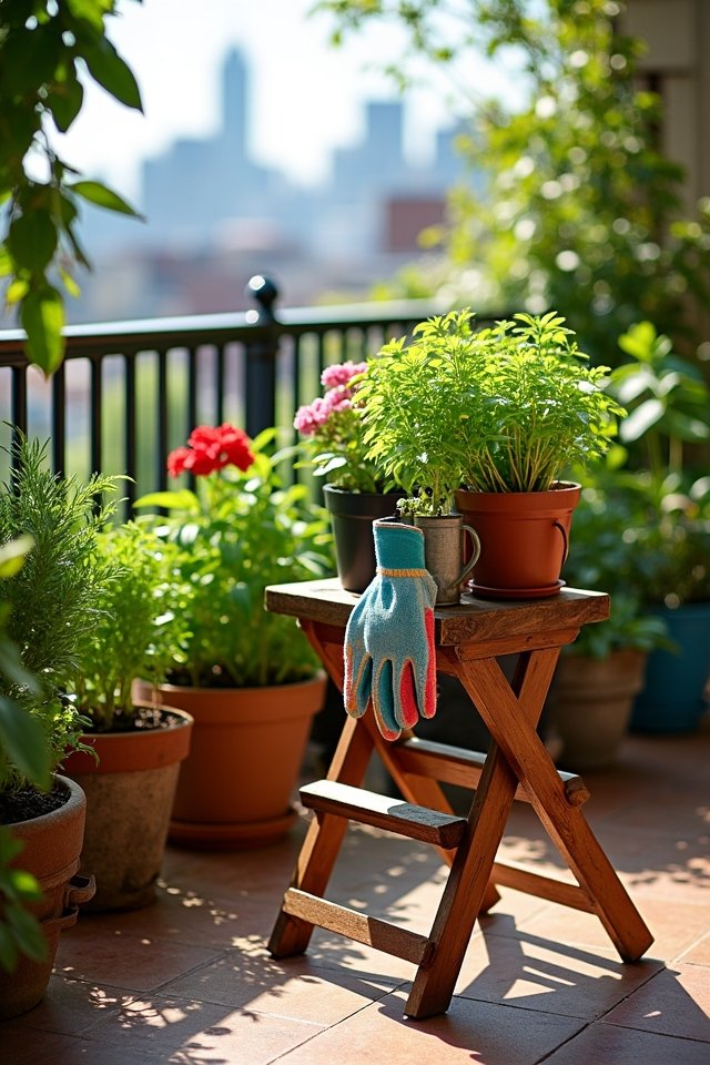 comfy folding garden stool