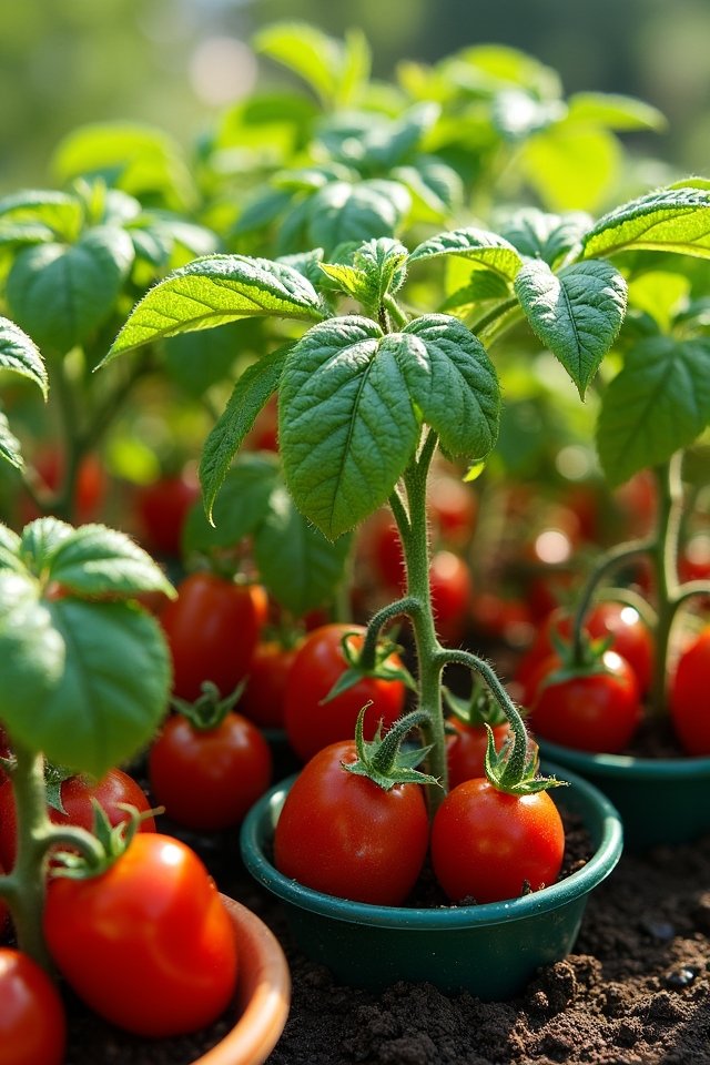 compact cherry tomatoes flourish