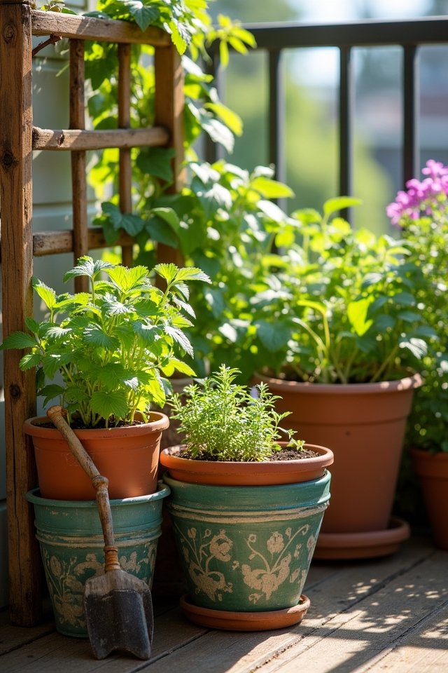 compact gardening container selection