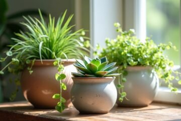 compact plant displays indoors