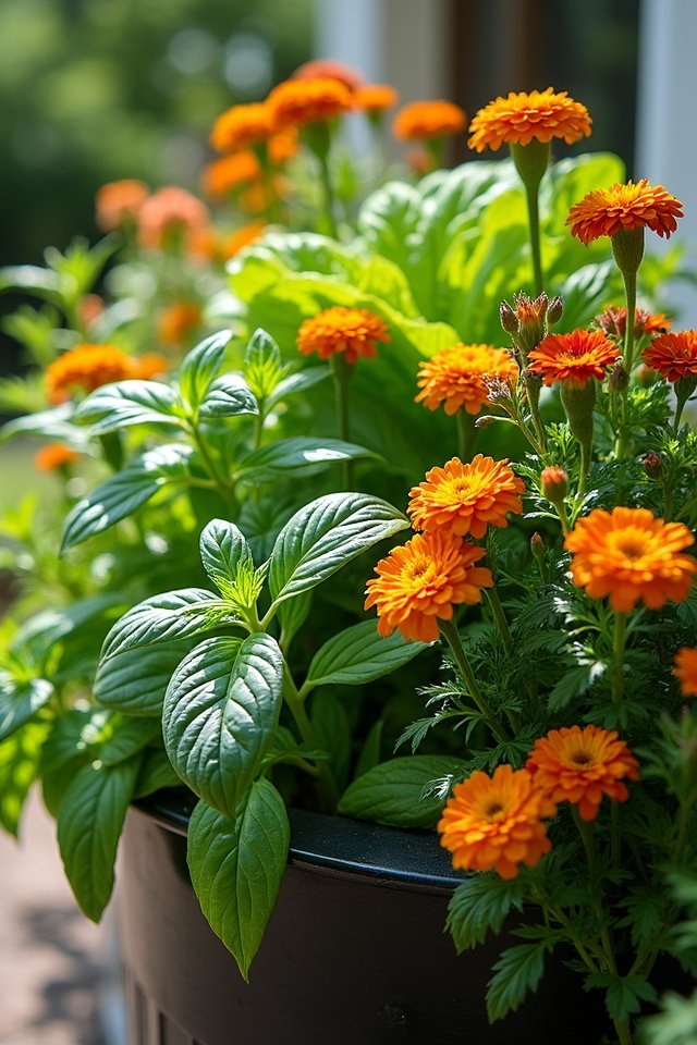 companion planting benefits containers