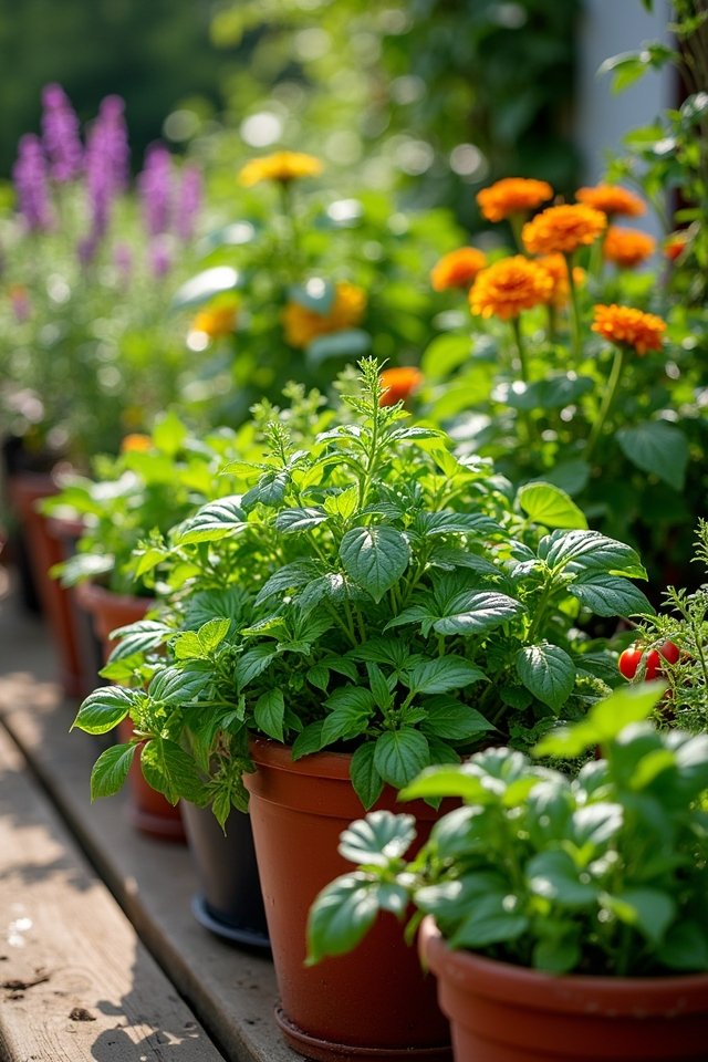 companion planting benefits containers