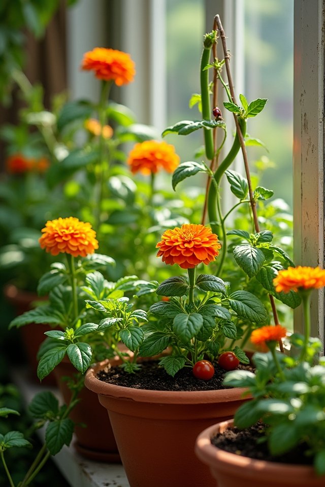 companion planting deters pests