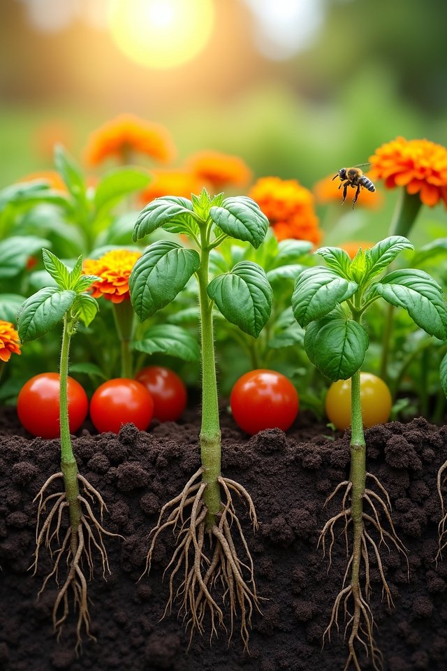 companion planting enhances growth