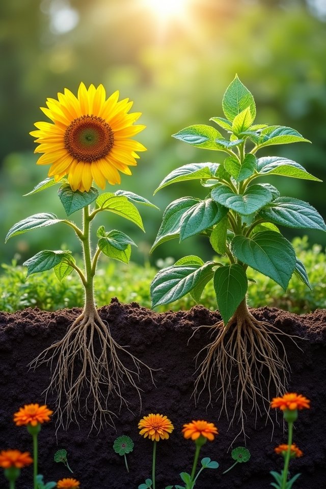 companion planting enhances soil