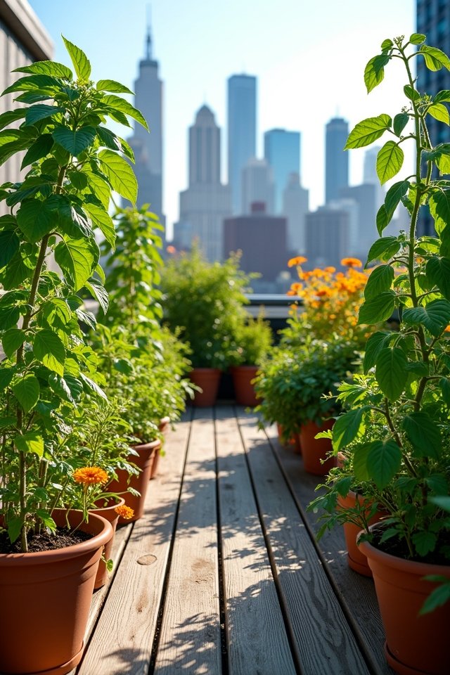 companion planting maximizes urban gardens