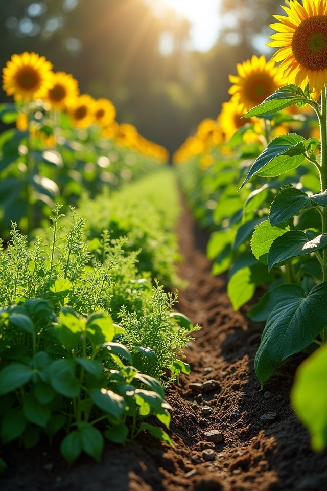 companion planting suppresses weeds