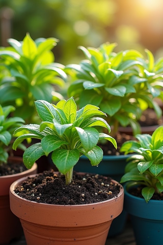 compost enhances container gardens