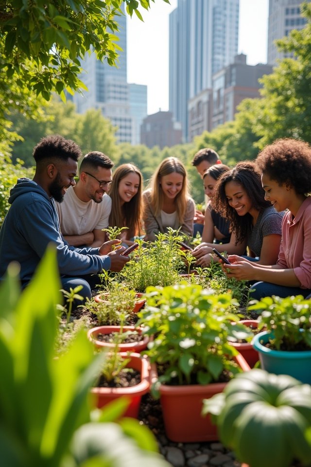 connect through urban gardening