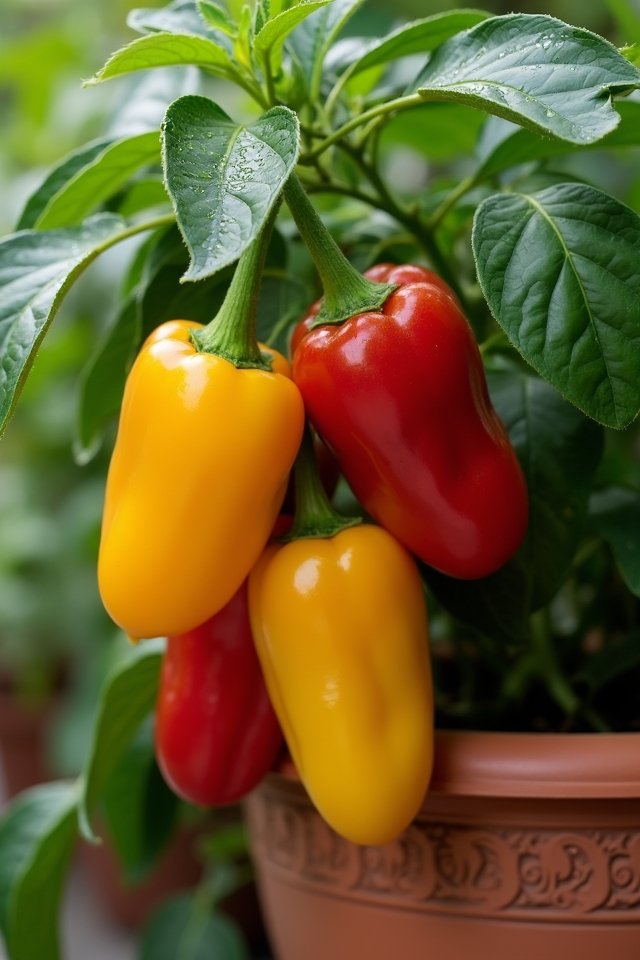 container bell pepper gardening