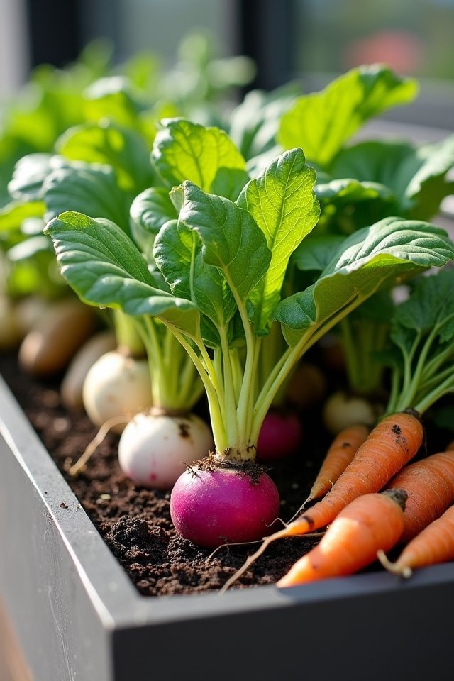 container friendly root vegetables