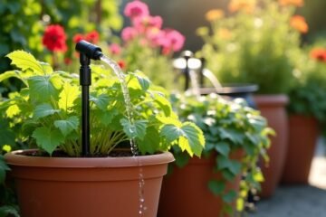container garden watering techniques