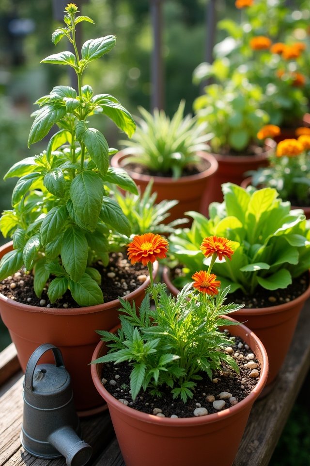 container gardening companion planting