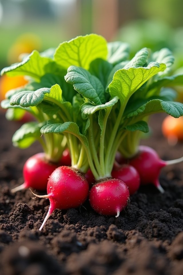 continuous harvest with radishes