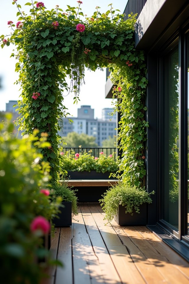 cozy garden balcony oasis