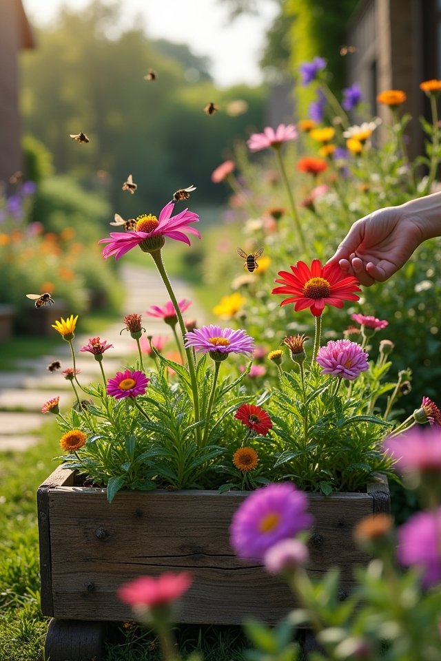 cozy pollinator garden maintenance