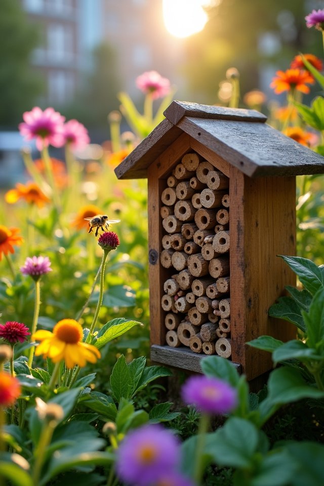 create cozy bee habitats