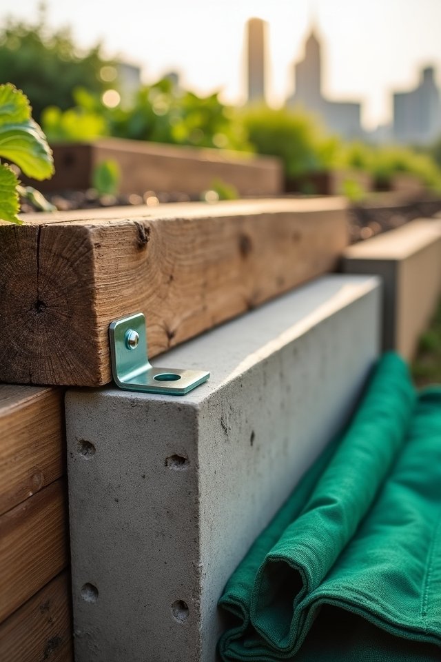 creative raised bed materials