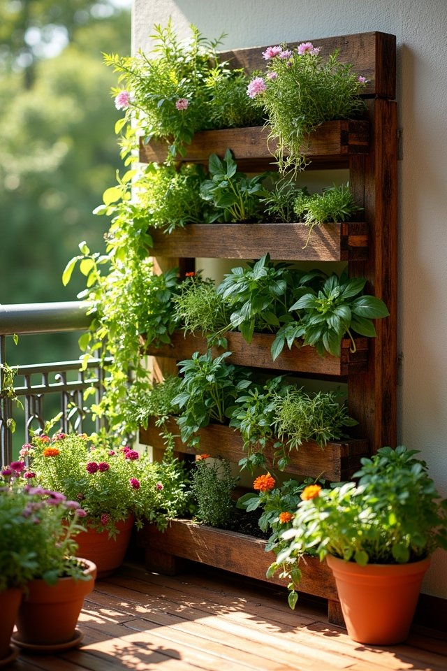 creative recycled pallet gardens