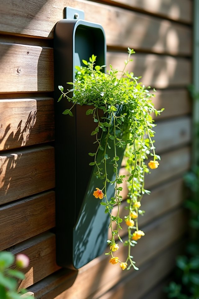 creative vertical planter decor