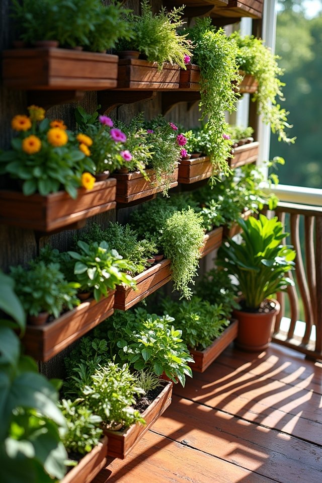 creative vertical planter layout