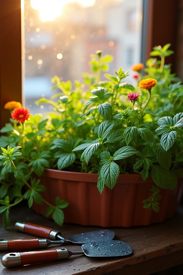 creative window box gardening